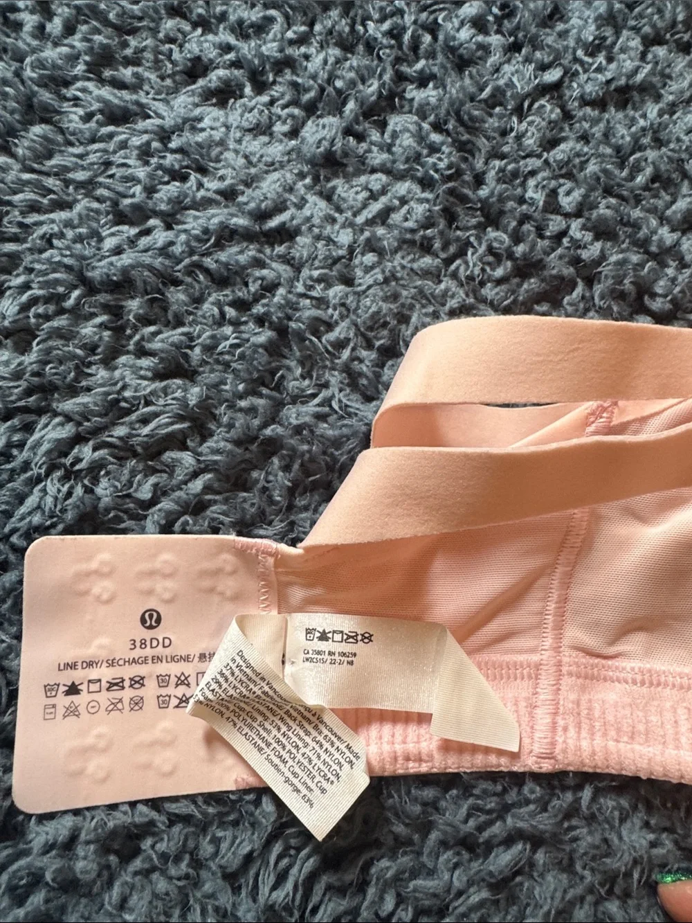 lululemon athletica Peach High-Neck Seamless Sports Bra
